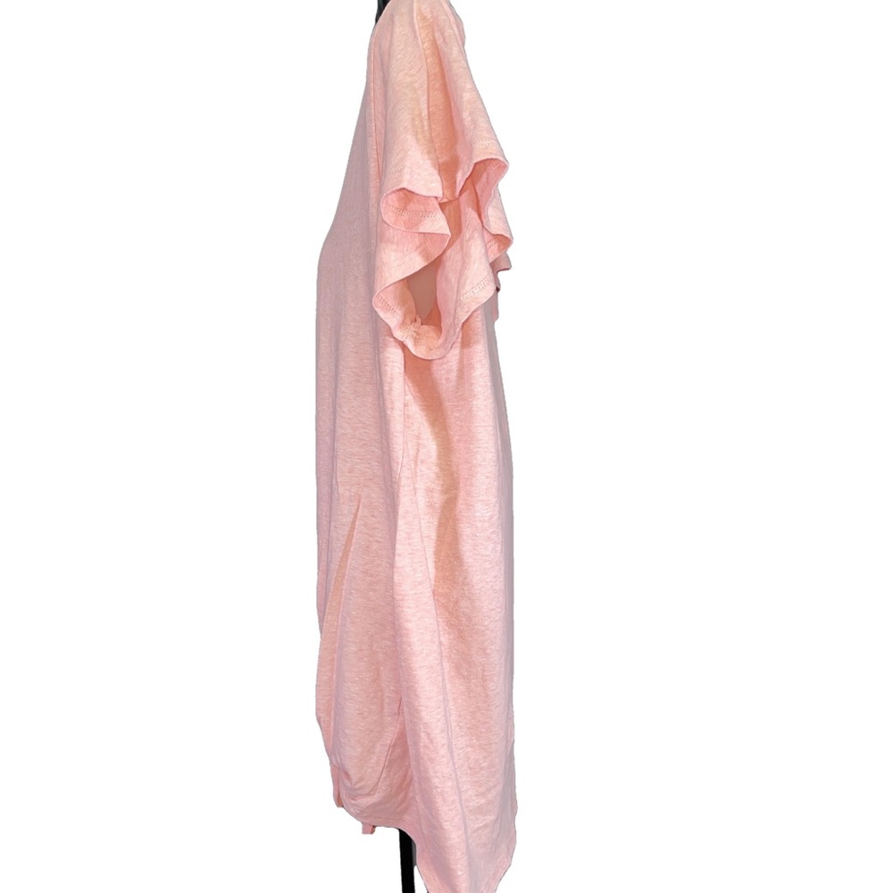 French Laundry Women's Peach Tie-Front Top large - Picture 2 of 5